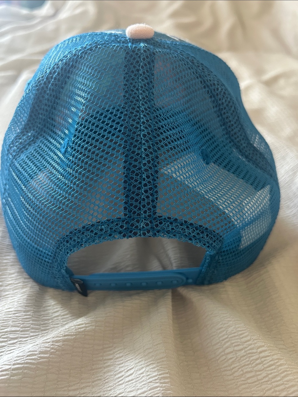 Prana Teal Floral Trucker Hat with Pink Bill - Picture 6 of 6